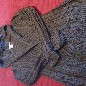 Whitehouse Black market women's cable knit hooded cardigan- size small